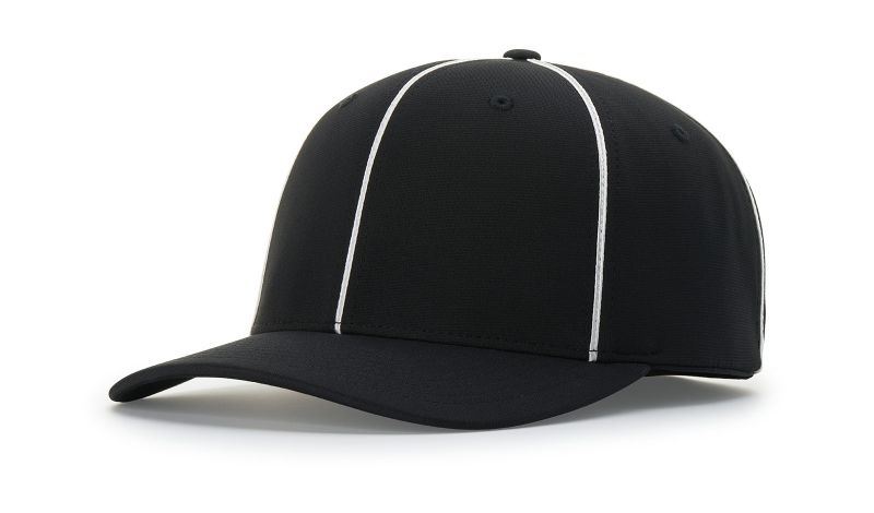 Richardson 485 Referee Pulse R-Flex Black/White Referee Hat