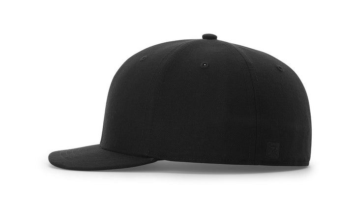 Richardson 530 4-Stitch Fitted Black Umpire Hat