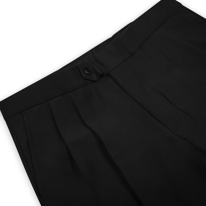 Tapered Fit 4-Way Stretch Pleated Referee Pants
