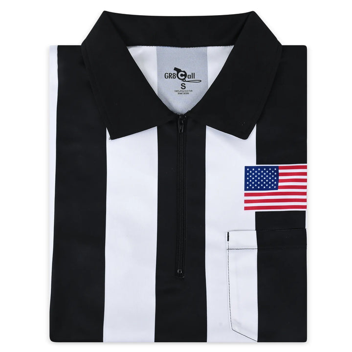 2.25” Ultra-Tech Football Referee Shirt with American Flag