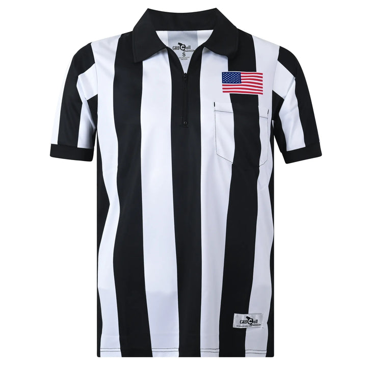 2.25” Ultra-Tech Football Referee Shirt with American Flag