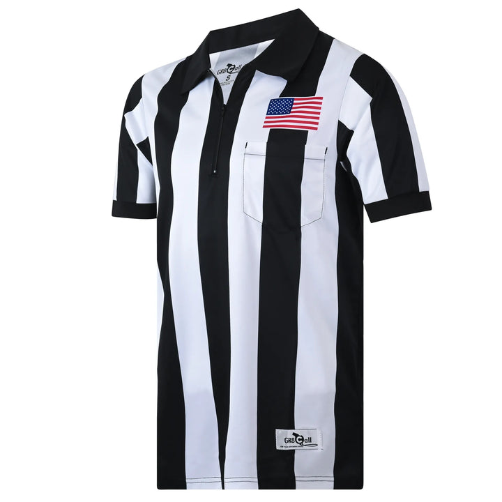 2.25” Ultra-Tech Football Referee Shirt with American Flag