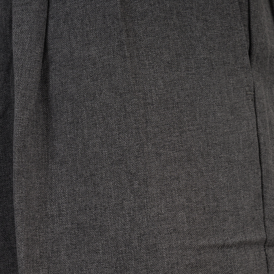 Charcoal Gray Pleated Umpire Pants - Base