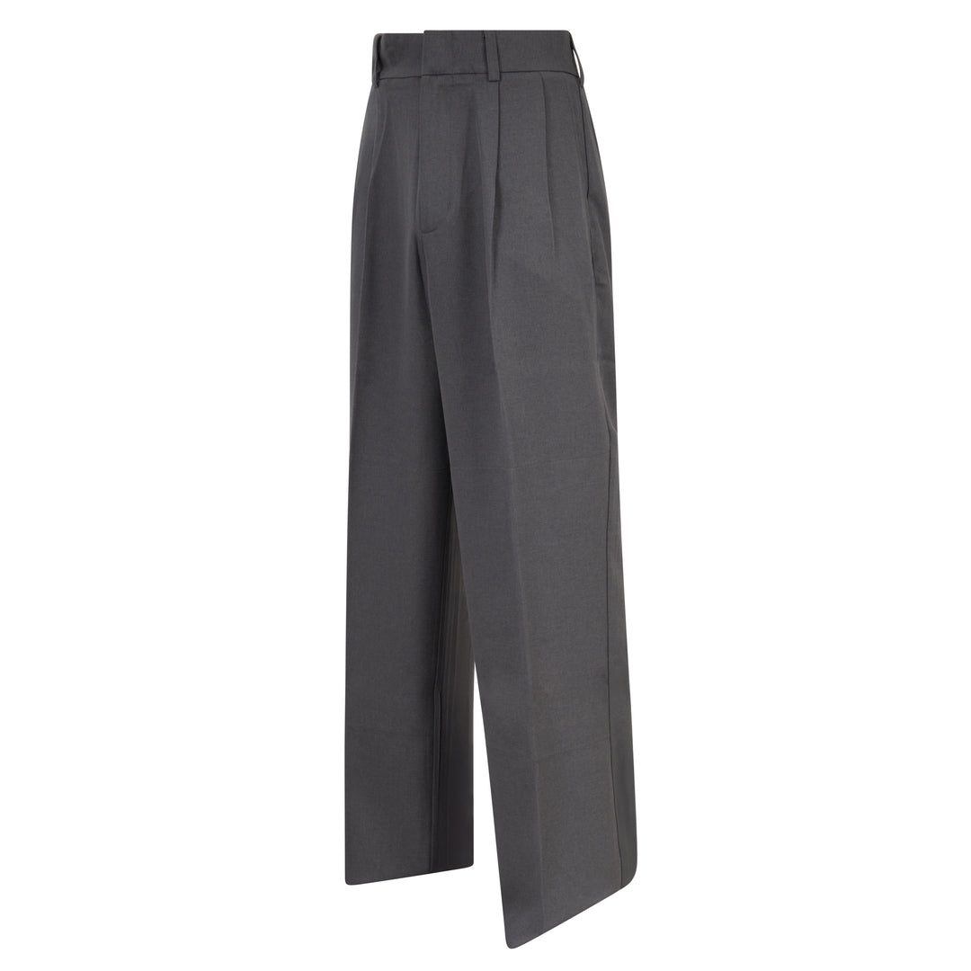 Heather Gray Pleated Umpire Pants - Plate