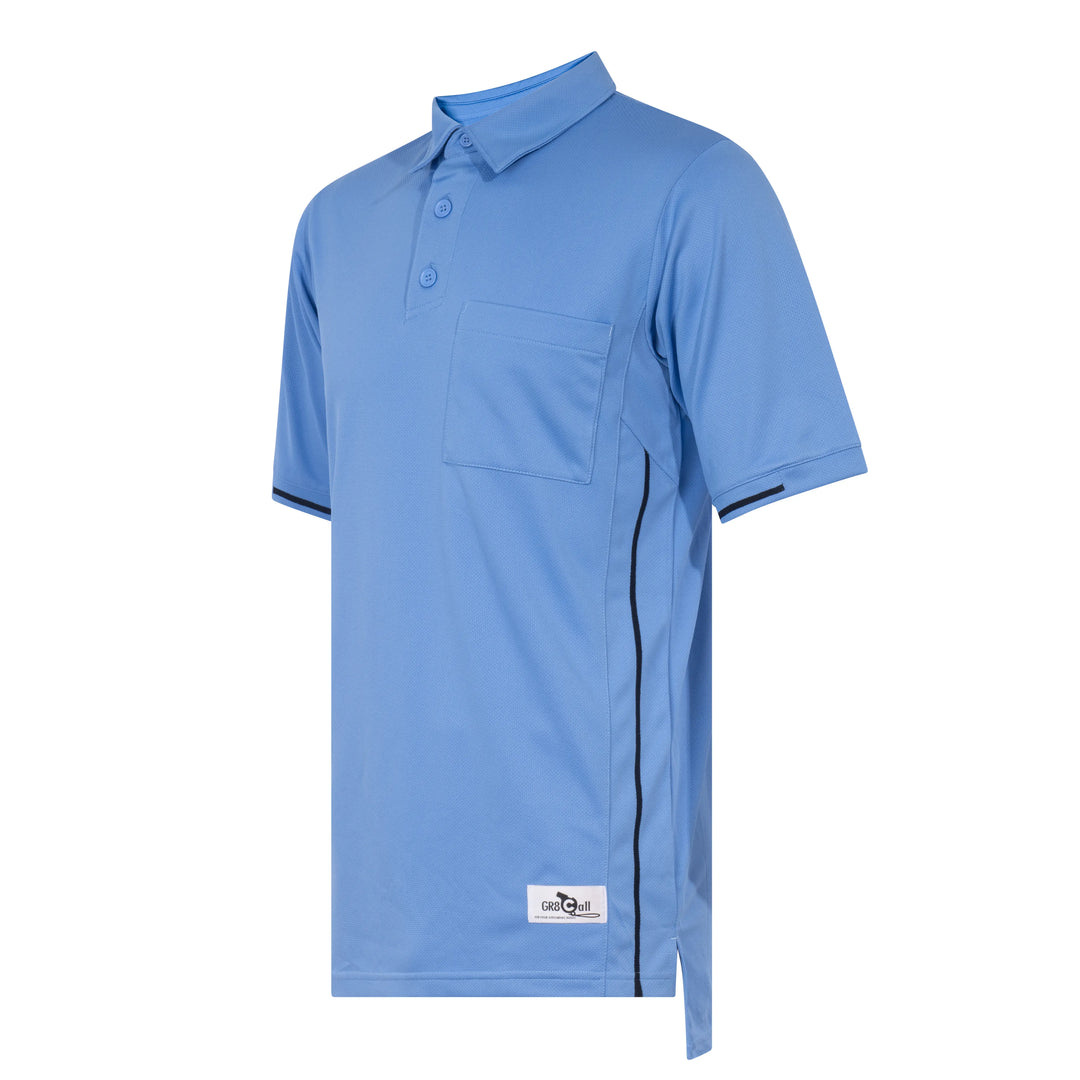 Vertical Stripe Umpire Shirt - MLB/Carolina Blue