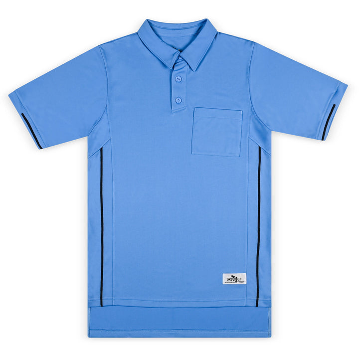 Vertical Stripe Umpire Shirt - MLB/Carolina Blue