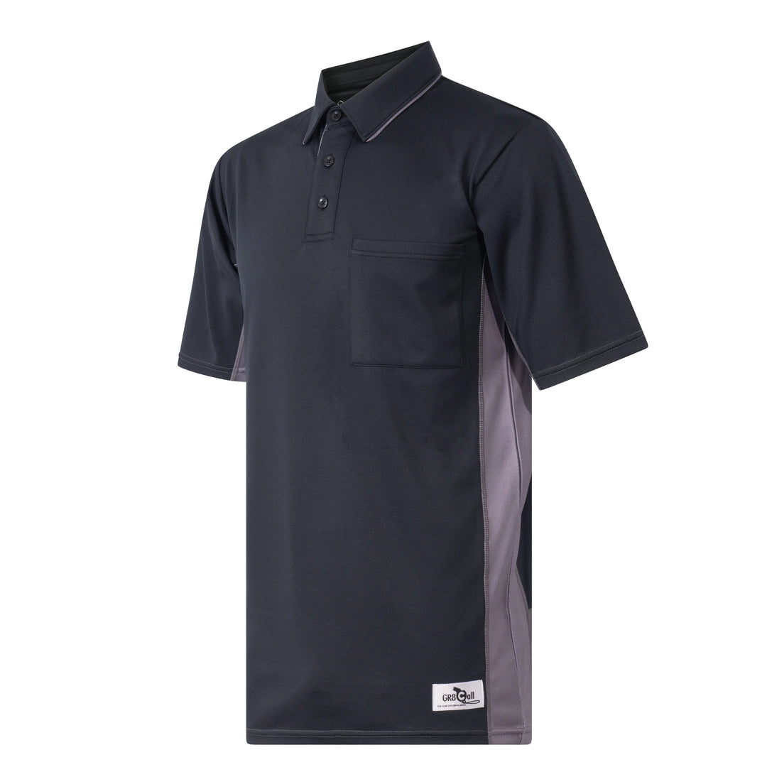 MLB Side Panel Umpire Shirt - Black