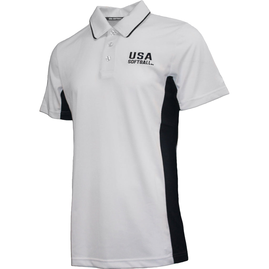 pakke klip fotografering USA Softball White Polo Shirt – GR8 CALL