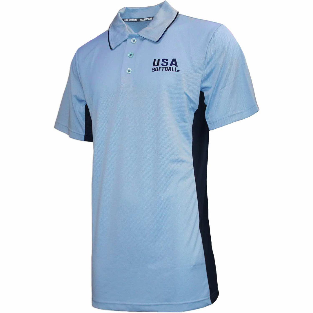 USA Softball Powder Blue Polo Shirt