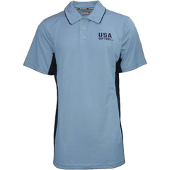 USA Softball Powder Blue Polo Shirt