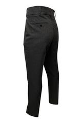 Charcoal Gray Pleated Umpire Pants - Plate