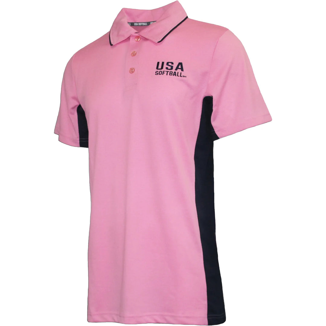 USA Softball Pink Polo Shirt