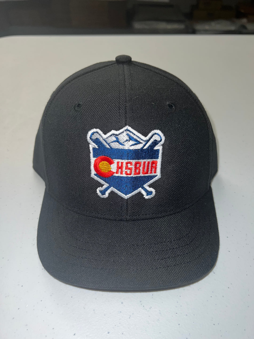 Richardson CHSBUA 530 4-Stitch Fitted Black Umpire Hat - Made to Order