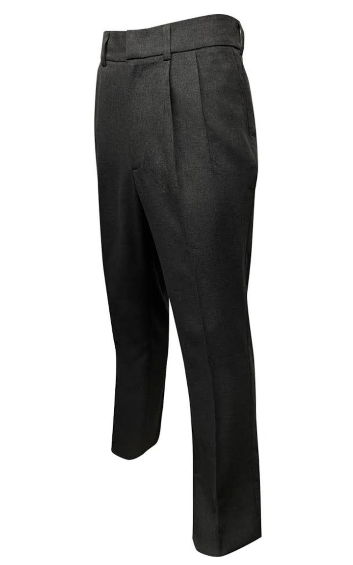 Charcoal Gray Pleated Umpire Pants - Base