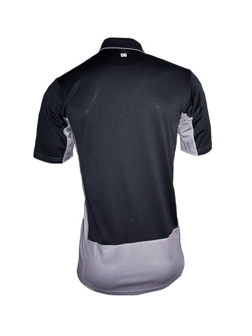 MLB Replica Side Panel Umpire Shirt - Black with Charcoal Grey