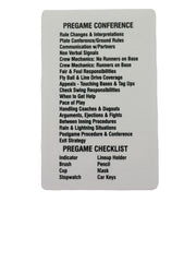 Umpire Rewritable Game Card