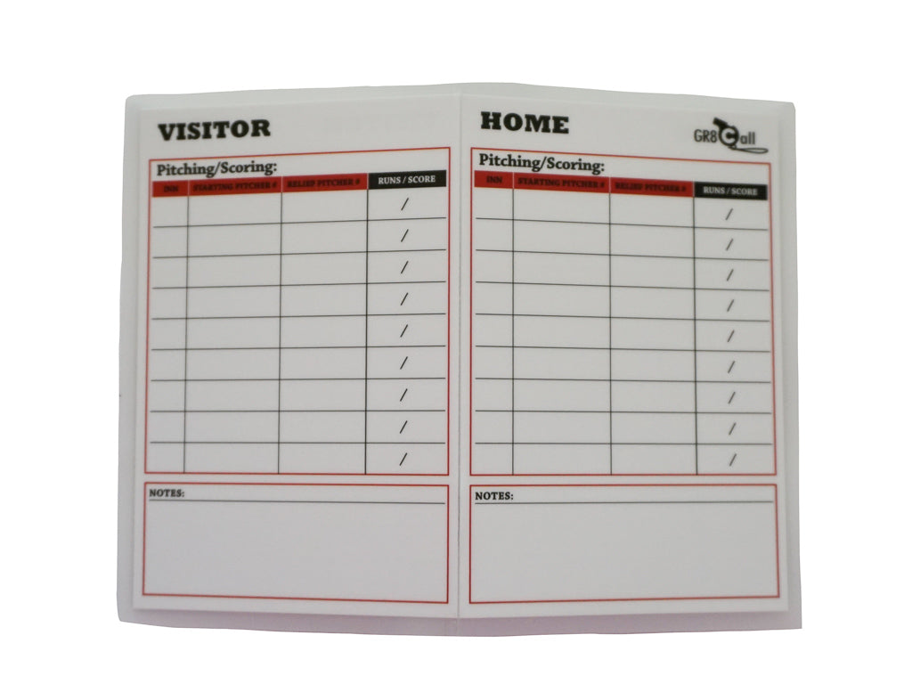 Umpire Folded Rewritable Game Card