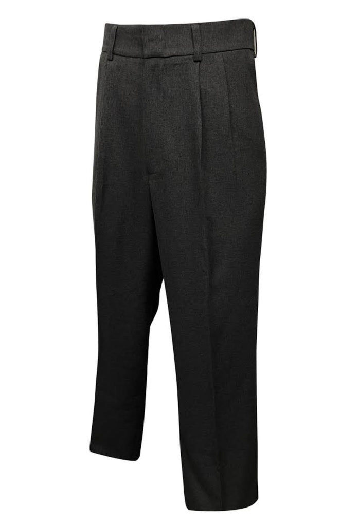Heather Gray Pleated Umpire Pants - Plate