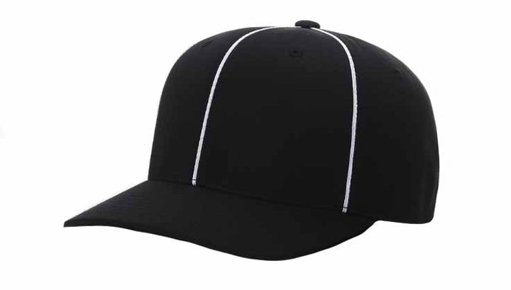Richardson 485 Referee Pulse R-Flex Black/White Referee Hat
