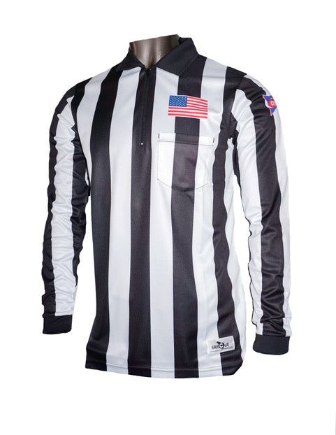 2" CFO Ultra-Tech Long Sleeve Football Referee Shirt