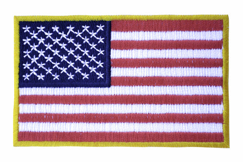 Left Sleeve Flag with Gold Border