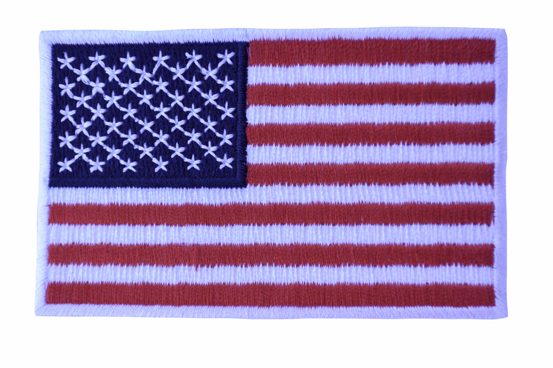 Left Sleeve Flag with White Border